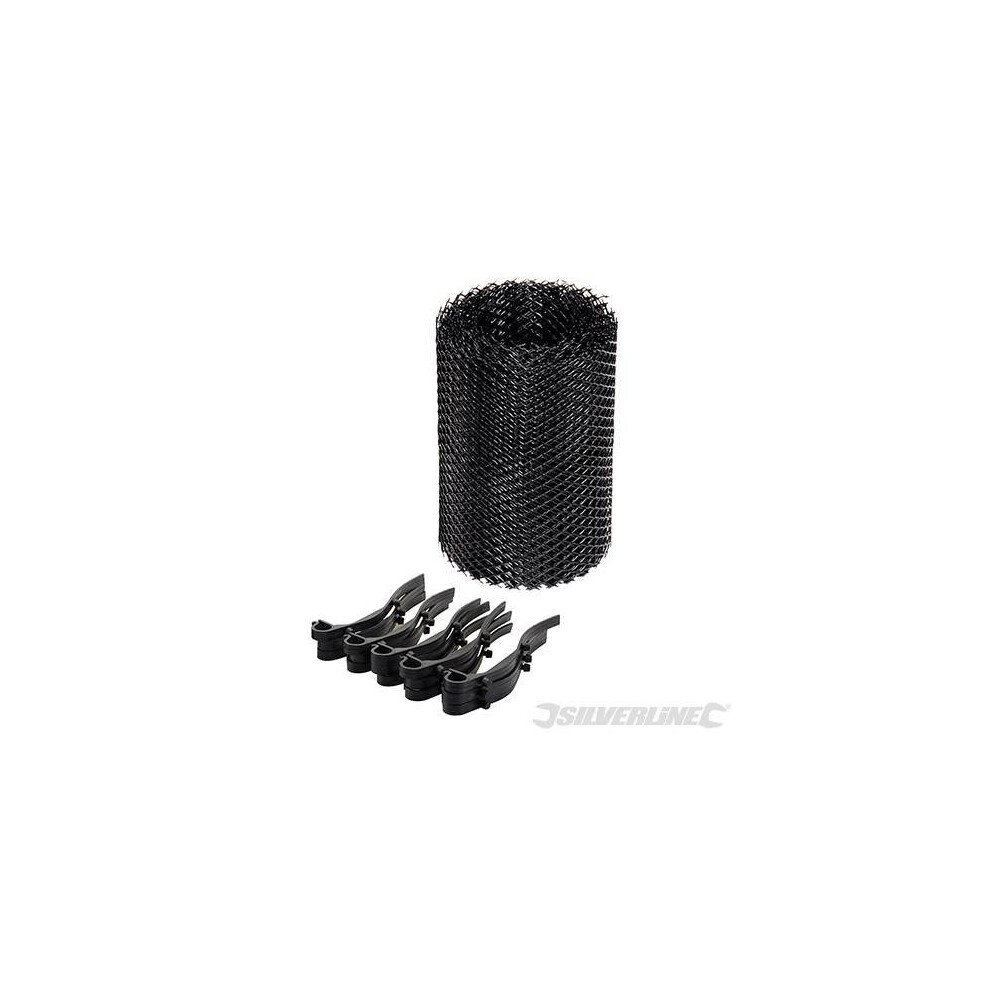 Silverline Gutter Guard 5m x 160mm - 225710 -  gutter guard x silverline 160mm 5m 225710
