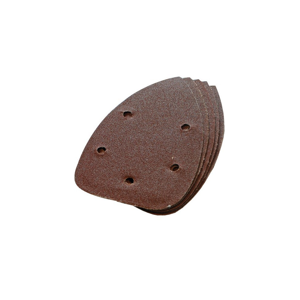 140mm Silverline Hook & Loop 60 Grit Sander Sheets - & Detail Power Tool - Silverline  60 Grit Hook & Loop Detail Sander Sheets 140mm Power Tool