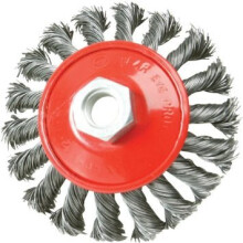 Silverline Angle Grinder 100mm Twist Knot Steel Wire Brush
