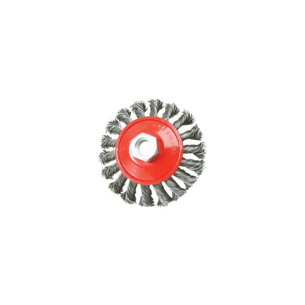 Silverline Angle Grinder 100mm Twist Knot Steel Wire Brush