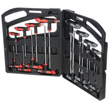 16 Piece Silverline Mechanical Engineering Hex Key Set - 16pce Wrench Thandle -  16pce set wrench thandle silverline 250028 hex key