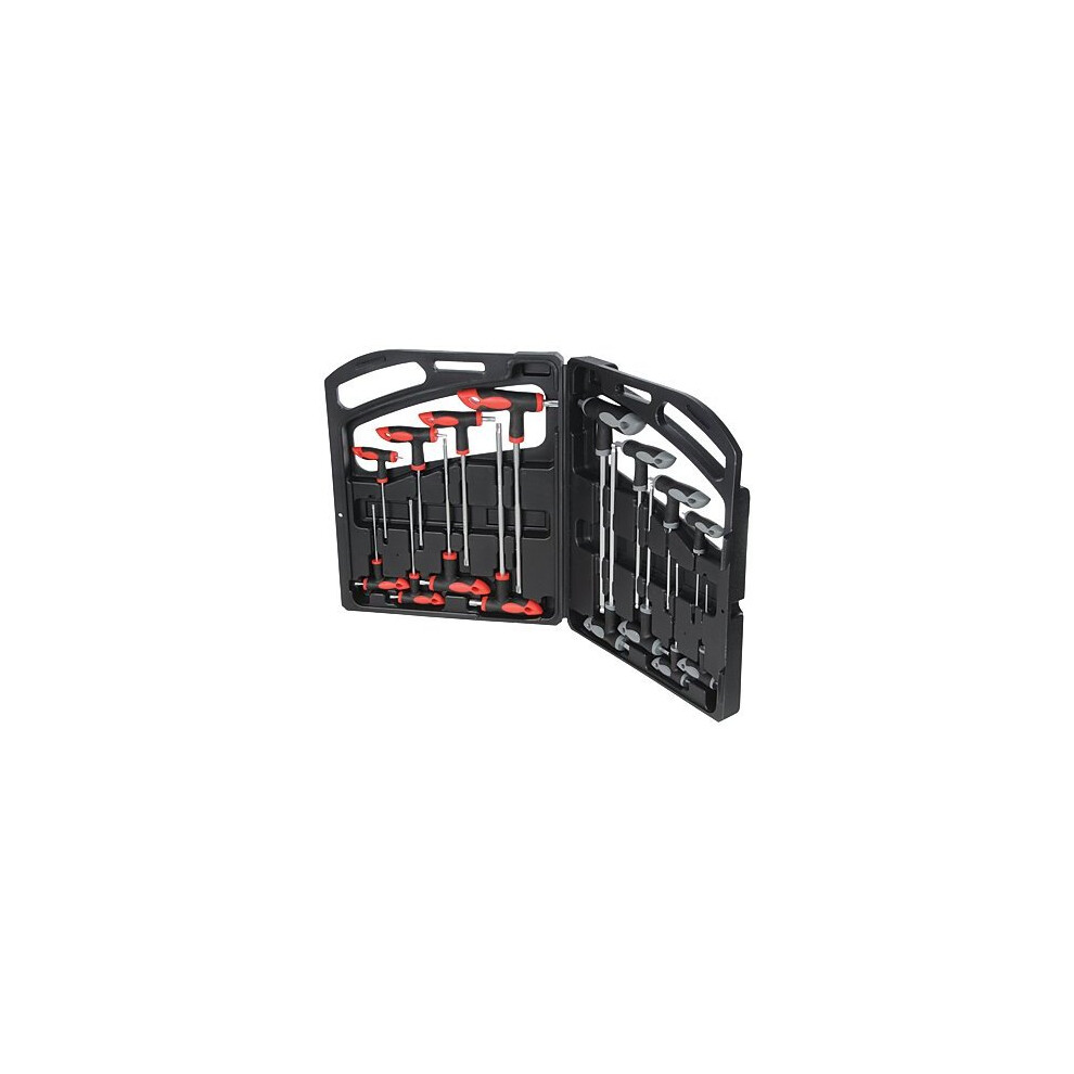 16 Piece Silverline Mechanical Engineering Hex Key Set - 16pce Wrench Thandle -  16pce set wrench thandle silverline 250028 hex key