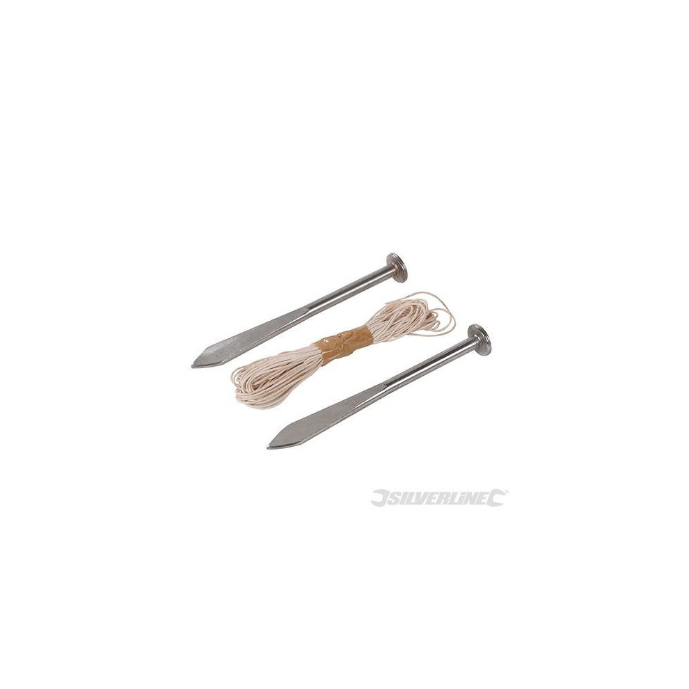 Silverline Line Pins 2pk 160mm - 28299 -  line pins silverline 2pk 28299 160mm