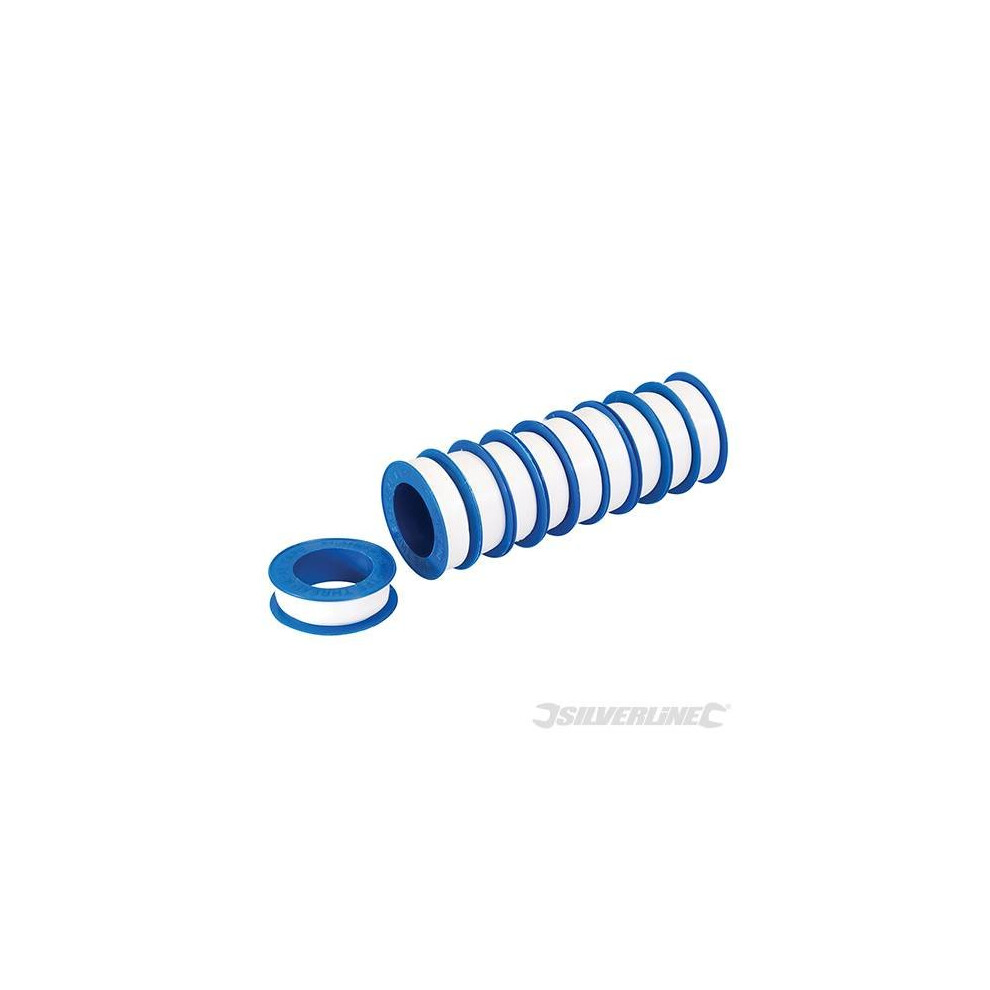 12mm White PTFE Pipe Thread Seal Tape (10 Pack)