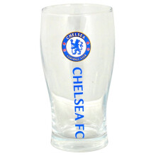 Chelsea Wordmark Crest Pint Glass - Official Football Team New Gifts Xmas Club - official pint glass football wordmark crest chelsea team new gifts