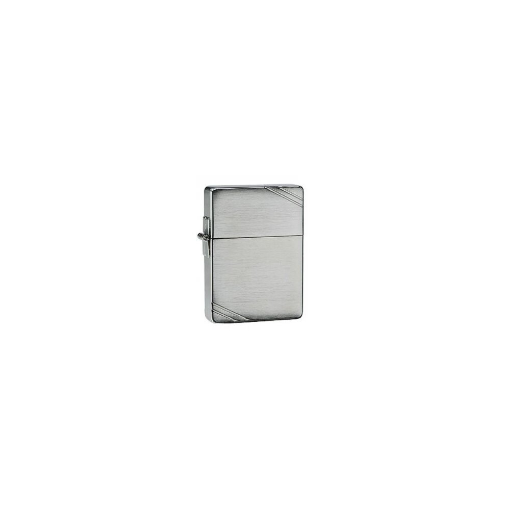 Brushed Chrome 1935 Replica With Slashes Zippo Lighter - Windproof New -  1935 brushed chrome lighter replica windproof slashes new cigarette brand