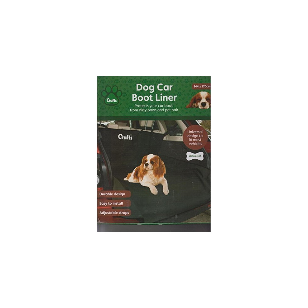 Crufts Universal Large Durable Waterproof Pet Car Boot Liner 144Cm X 170Cm - Boot Car Liner Crufts Pet Mat Waterproof Protector Universal Large 5050565213655
