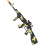 Plastic armed submachine gun 1