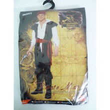 Extra Large Men's Pirate Costume - pirate costume mens fancy dress adult outfit caribbean man smiffys buccaneer