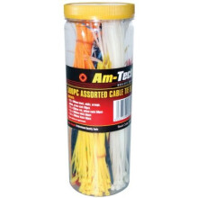500pc Assorted Cable Tie - 500 cable tie assorted pieces amtech