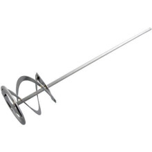 600 x 120mm Paint Mixer - paint mixer chrome stirring mixing paddle new 600mm plasterer dril attachment