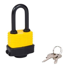 Fort Knox 40mm Long Shackle Weather Resistant Padlock - Waterproof Heavy Duty - long shackle waterproof heavy duty steel padlock 40mm exterior gate
