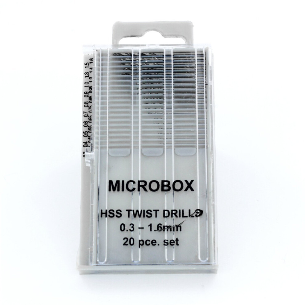 Metric Microbox Drill Set - Pdr4001 Modelcraft Hss Twist 03 16Mm 20 - Drill Set Microbox Pdr4001 Modelcraft Hss Twist Metric 03 16Mm 20 5060030660501