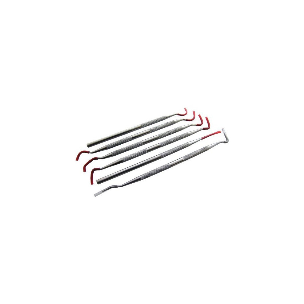 6Pc Probe Set - Set Probe Steel 6Pc Stainless Dental Pouch Amtech Probes Hobby Tool Storage 5032759016488