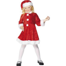 Smiffy's Children's Mini Miss Santa Costume, Dress & Hat, Santa, Ages 10-12, - dress miss santa fancy costume christmas mini girls kids xmas child