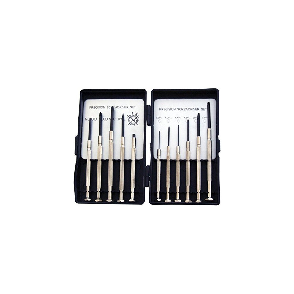 11pc Precision Screwdriver Set -  precision screwdriver set 11pc repair watch glasses piece jewellers toys watches amtech-image-OPC-PCDH6G-NEW