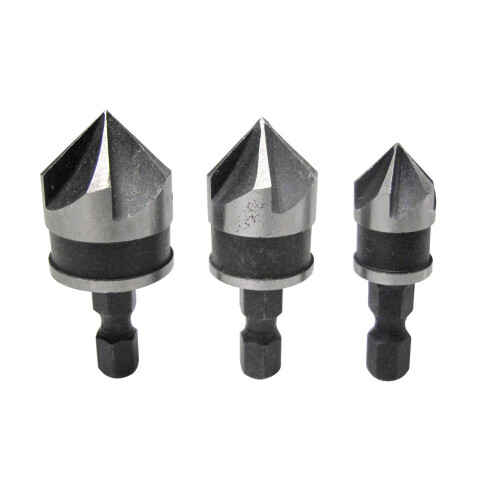 BlueSpot Bluespot 3 Pce 6mm (1/4") Hex Shank Countersink Bit Set - Bits Tools 20310 Blue -  countersink 3 bits tools set 20310 blue spot pieces