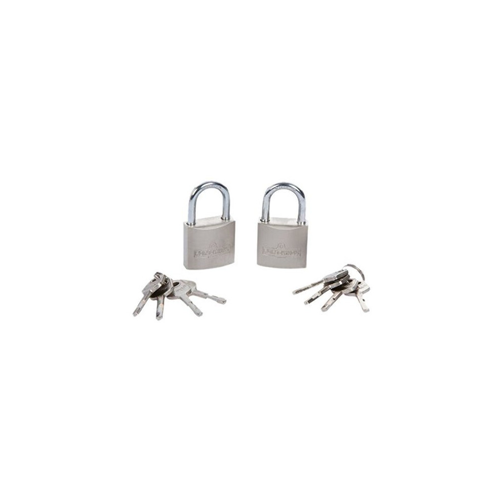 Fort Knox 2 Pce 30Mm Satin Finish Keyed Alike Padlocks - X Weather Proof - 2 30Mm Keyed Alike Padlocks X Weather Proof Lifetime Guarantee 295 Set 5028734770063