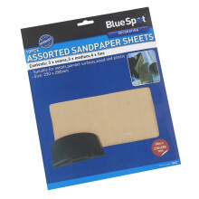 10 Piece Assorted Sandpaper Set - Pack Bs19852 Mixed Sheets -  assorted pack sandpaper bs19852 10 mixed sheets