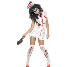 Smiffy's Zombie Nurse (small) - Women: 8-10 - zombie costume nurse halloween dress fancy ladies womens outfit horror adult new