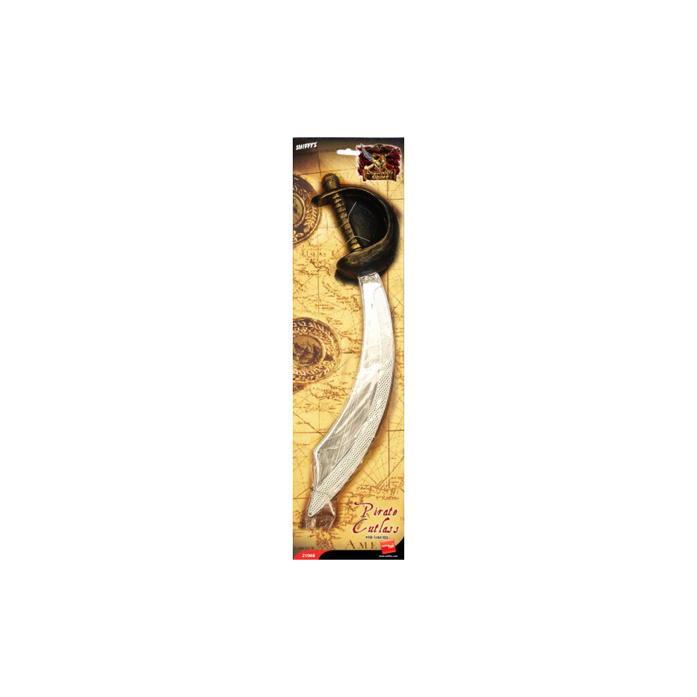 Smiffy's Unisex Eyepatch And Pirate Sword - Fancy Dress Cutlass Accessory New - Pirate Eyepatch Sword Fancy Dress Cutlass Accessory New Not,Specified