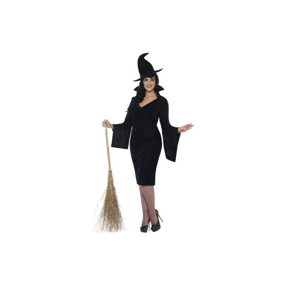 Smiffy's Adult Women's Witch Costume, Dress And Hat, Legends Of Evil, -  dress witch costume fancy size ladies halloween curves plus womens outfit