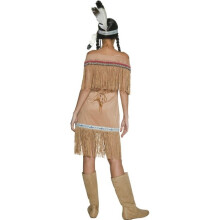 Smiffy's Adult Women's Authentic Western Native Lady Costume, Dress And - costume dress fancy western lady authentic ladies pocahontas squaw