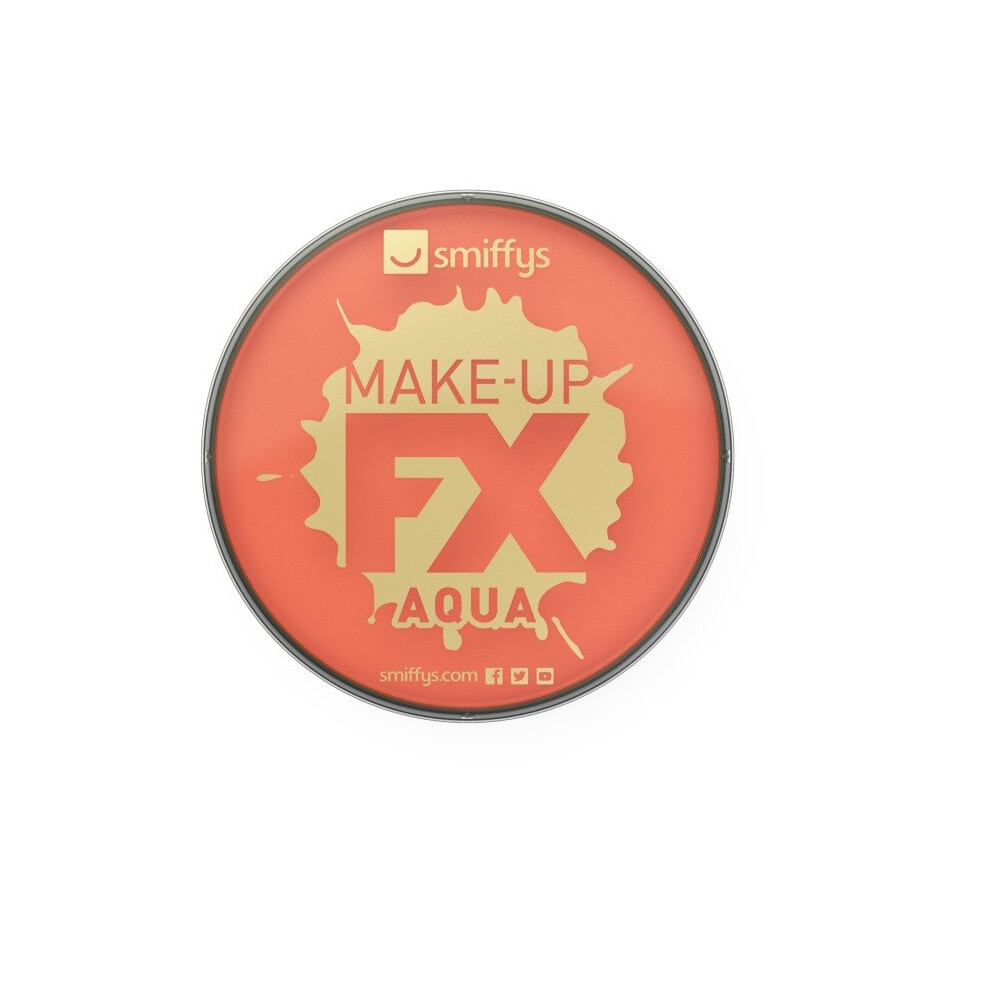 Smiffy's Make-up Fx Aqua Face And Body Paint Water Based, 16ml - Orange - Fancy -  face paint body fx fancy dress smiffys make up orange costume 16ml