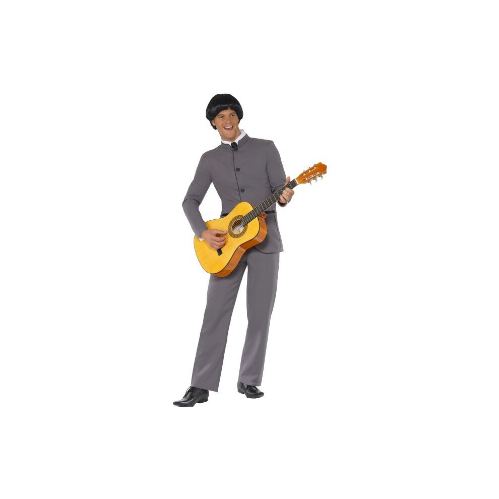 Smiffy's Adult Men's Fab Four Iconic Costume, Jacket And Trousers, 60'S Groovy - Costume Four Fab Mens 60S Beatles Fancy Dress Iconic Adult