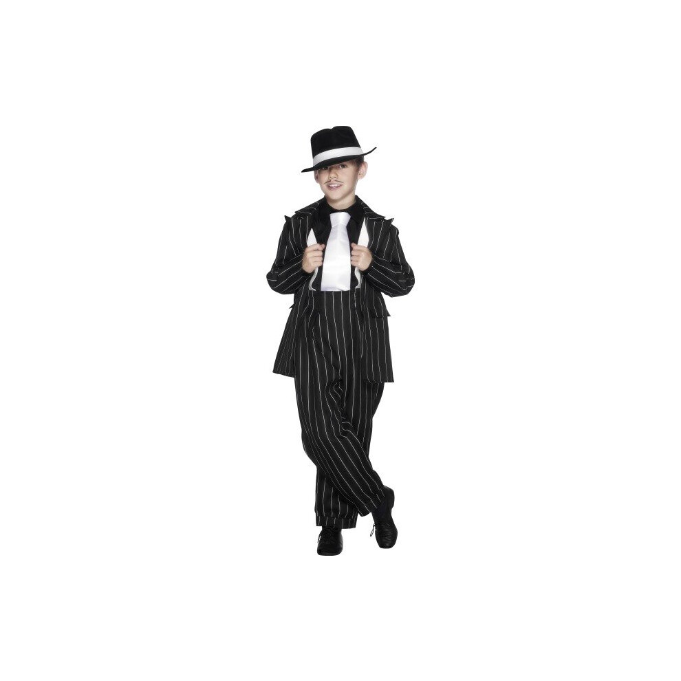 Small Black Children's Zoot Suit Costume. -  costume suit zoot childrens smiffys fancy dress gangster boys 1920s jacket trousers braces