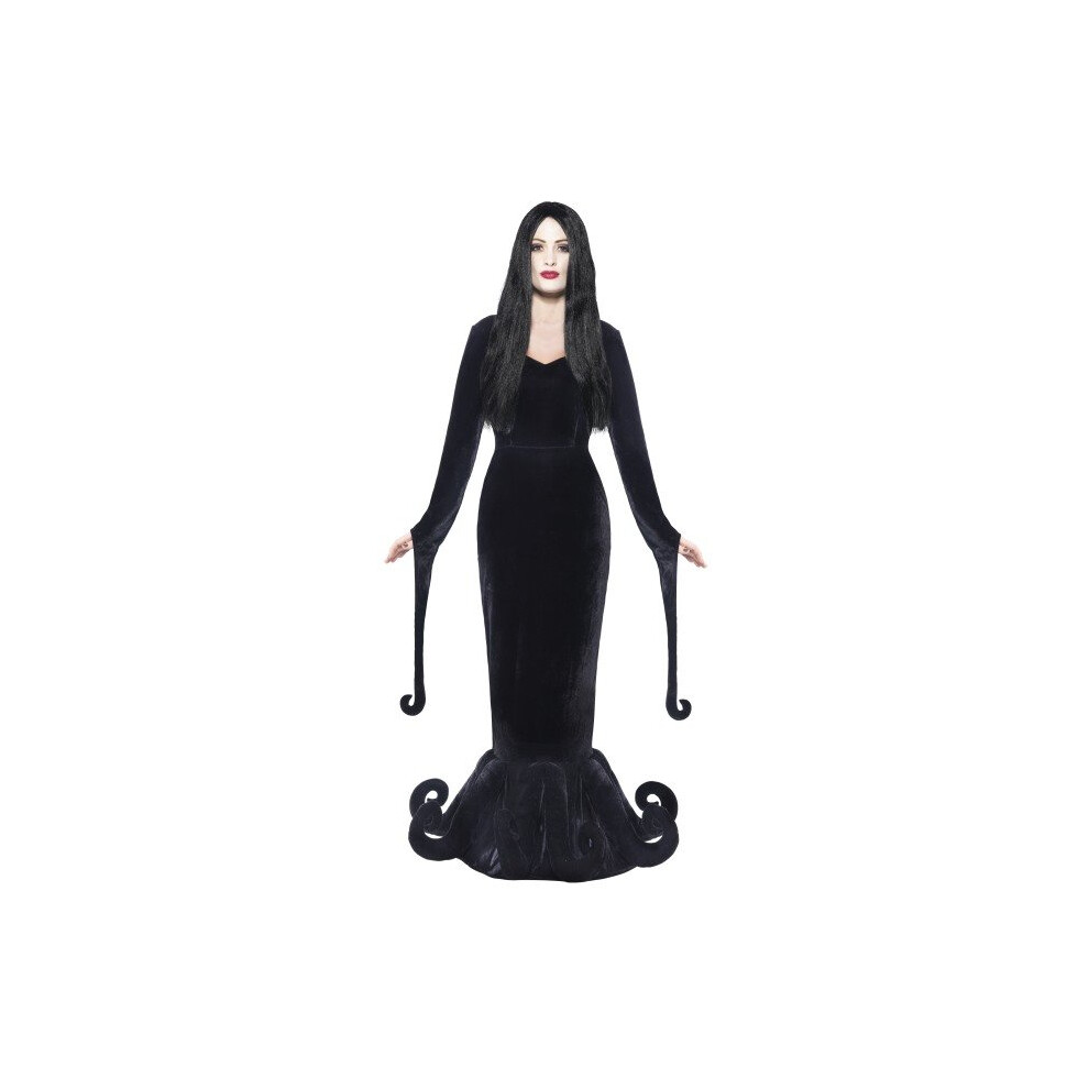Smiffy's Adult Women's Duchess Of The Manor Costume, Full Length Dress And Hem - Manor Dress Duchess Costume Fancy Halloween Adult Ladies Morticia Not,Specified
