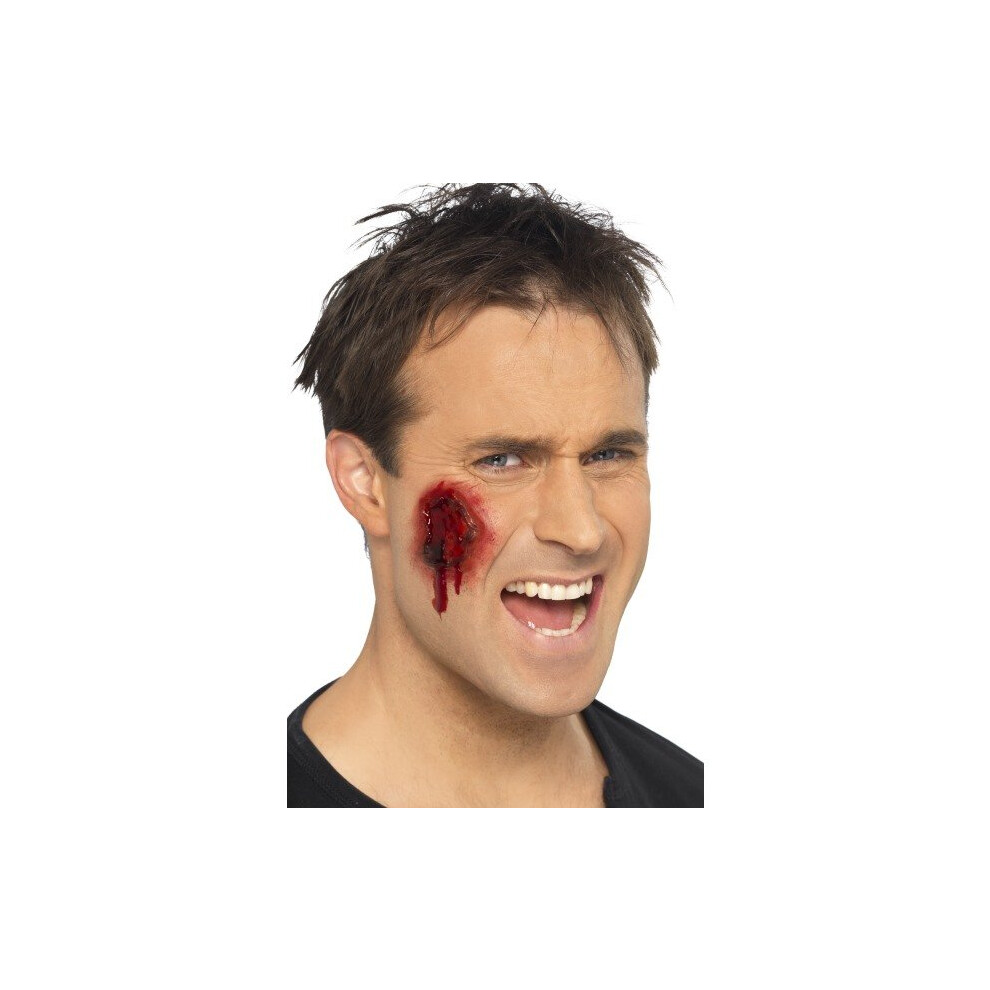 Smiffy's Gory Wounds And Hollywood-style Mutilations - Halloween Fancy Dress -  wounds gory halloween fancy dress smiffys fake adhesive accessory