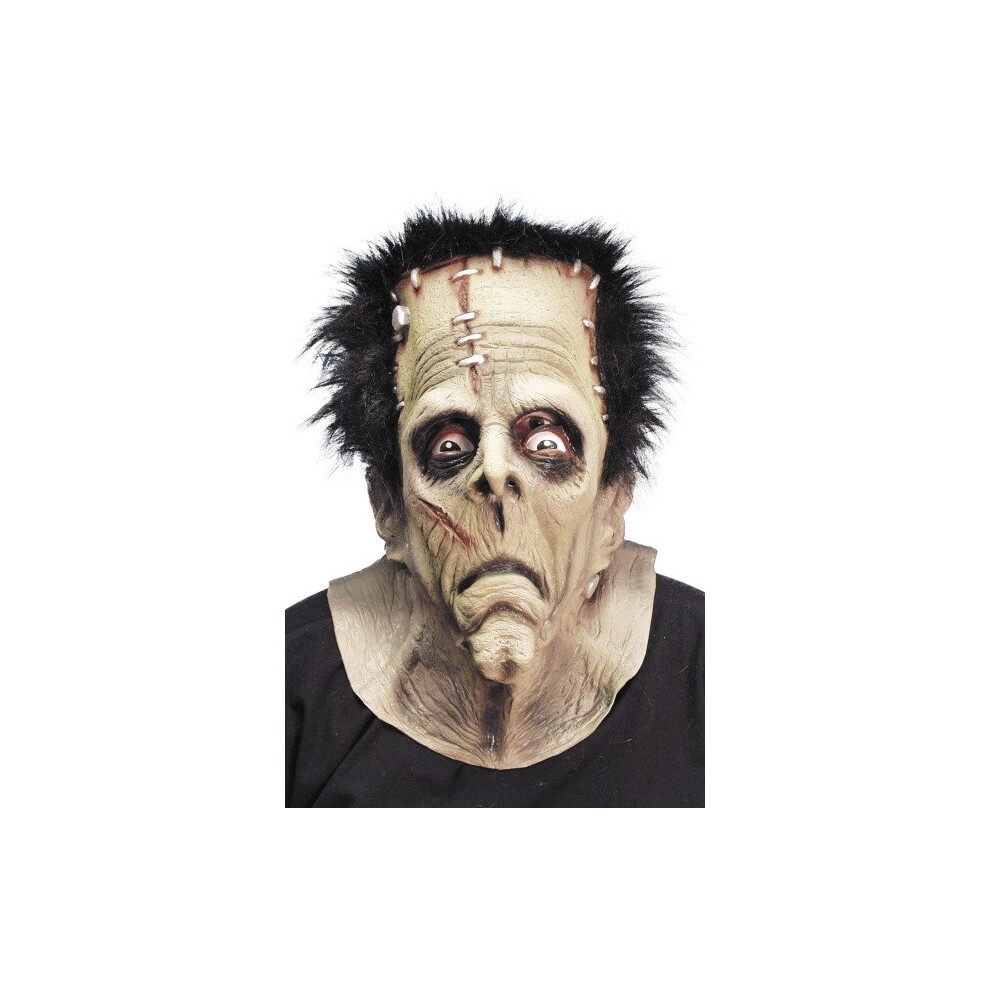 Smiffy's Monster Mask - Adult, One Size - Mask Monster Halloween Adult One Size Fancy Dress Frankenstein Horror Costume Rubber