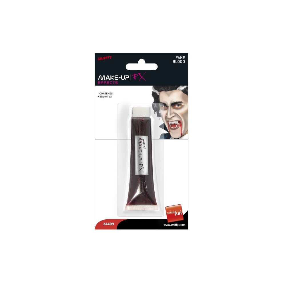 Smiffy's Blood In Tube - Halloween Fake Fancy Dress Vampire Accessory - Blood Tube Halloween Fake Fancy Dress Vampire Accessory Costume Red