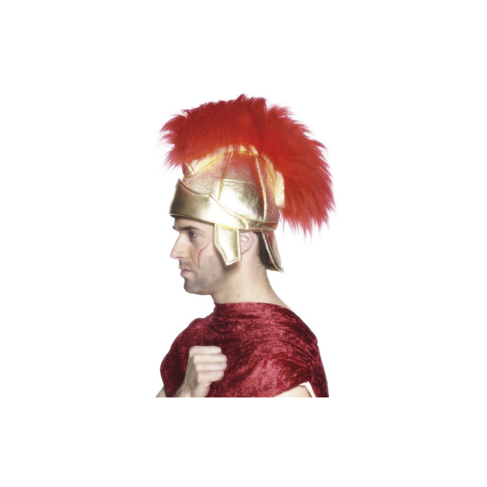 Gold Roman Soldier's Helmet - Fancy Dress Soldiers Smiffys Mens Gladiator Hat -  roman helmet fancy dress soldiers smiffys mens gladiator hat gold