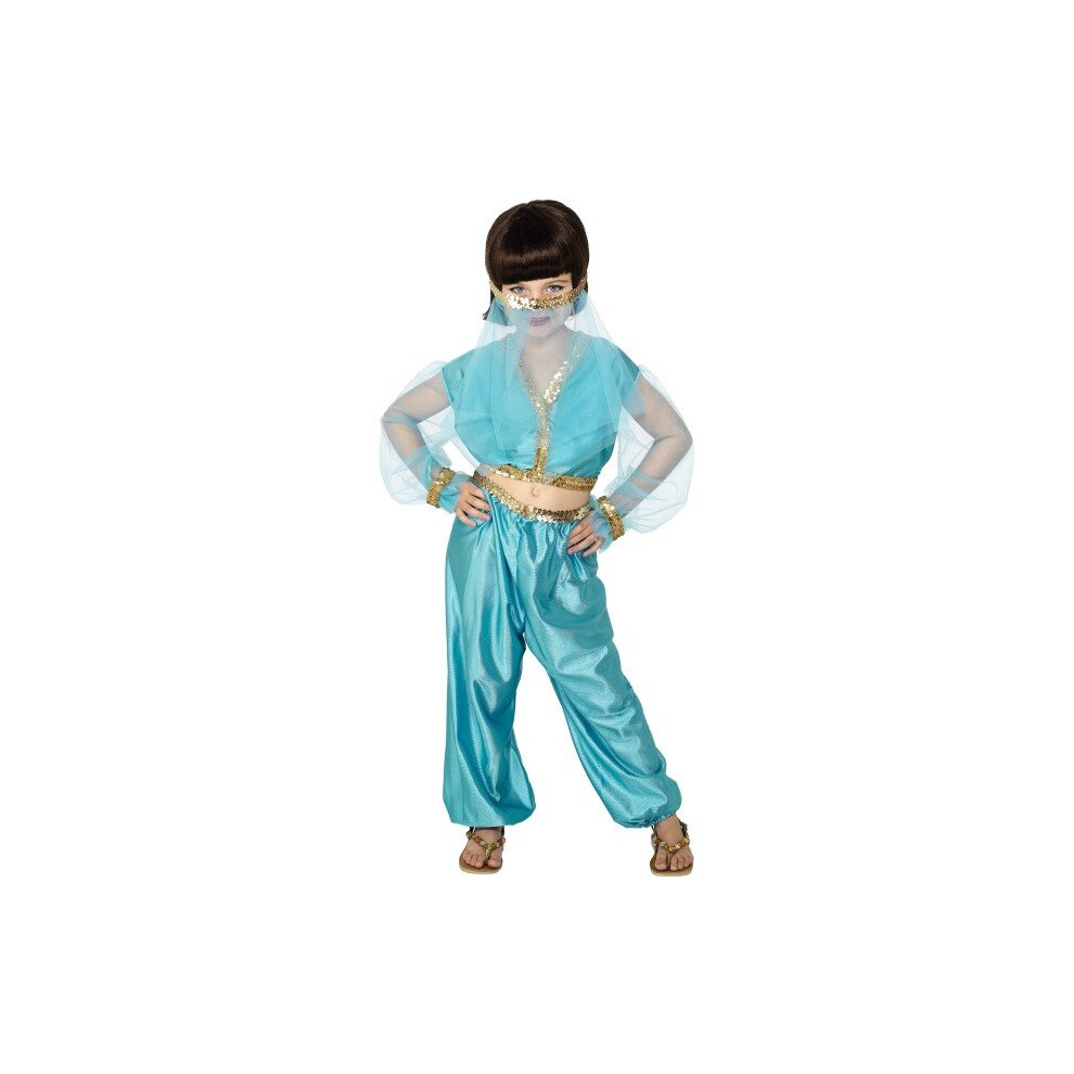 Smiffy's Children's Arabian Princess Costume, Trousers, Top And Headpiece, Ages -  costume princess arabian smiffys fancy dress childrens girls