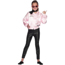 Pink Children's Grease Pink Ladies Jacket - pink jacket grease girls costume fancy dress ladies lady smiffys 50s kids official child