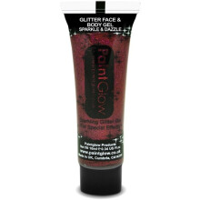 10ml Red Glitter Face & Body Gel - Paint Festival Party Club Paintglow Rave - body glitter face paint festival gel party club paintglow rave dance