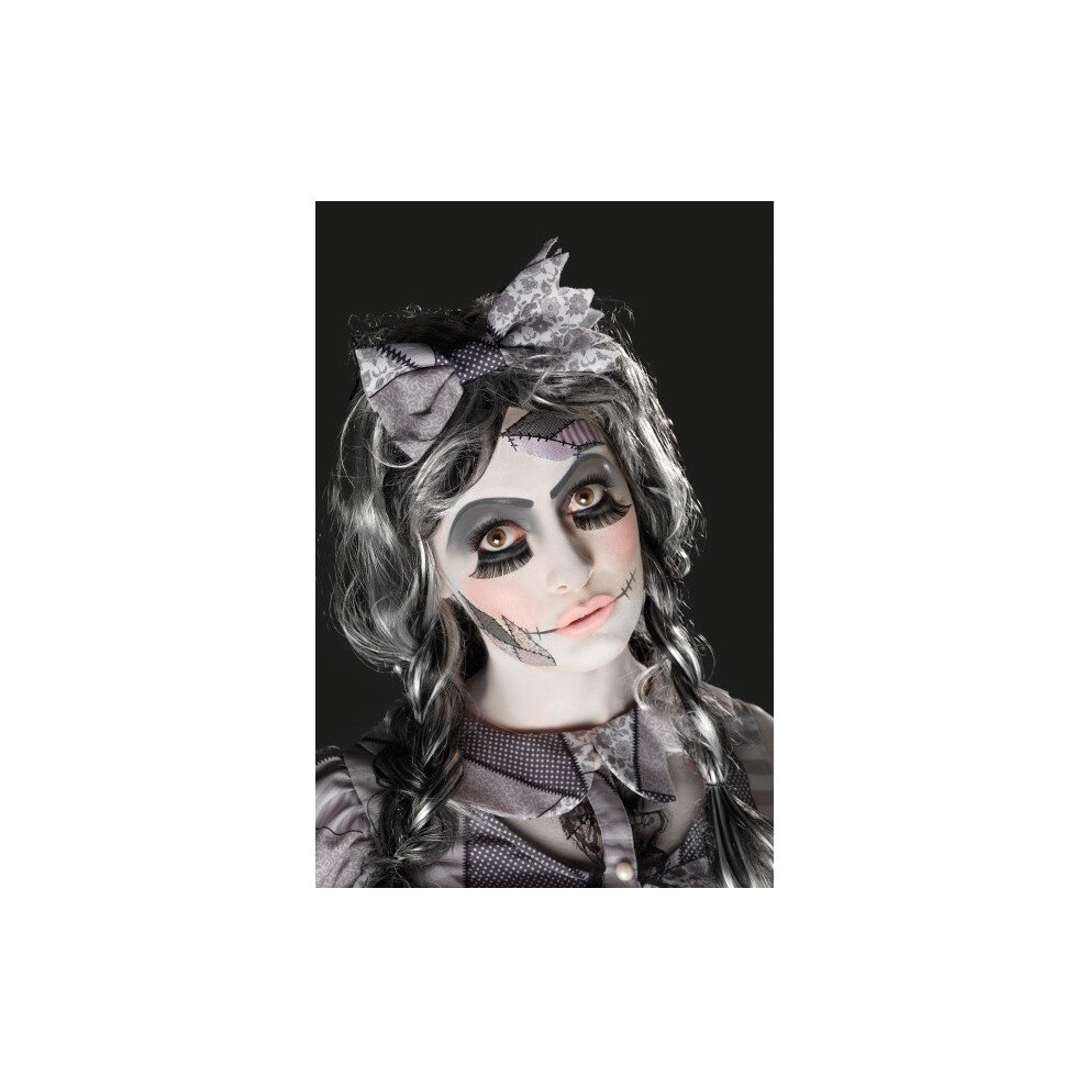 Smiffy's Unisex Damaged Doll Halloween Make Up Kit - Fancy Dress Smiffys Make -  doll damaged make up kit halloween fancy dress smiffys makeup face