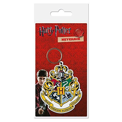 Harry Potter Hogwarts Crest Rubber Keychain -