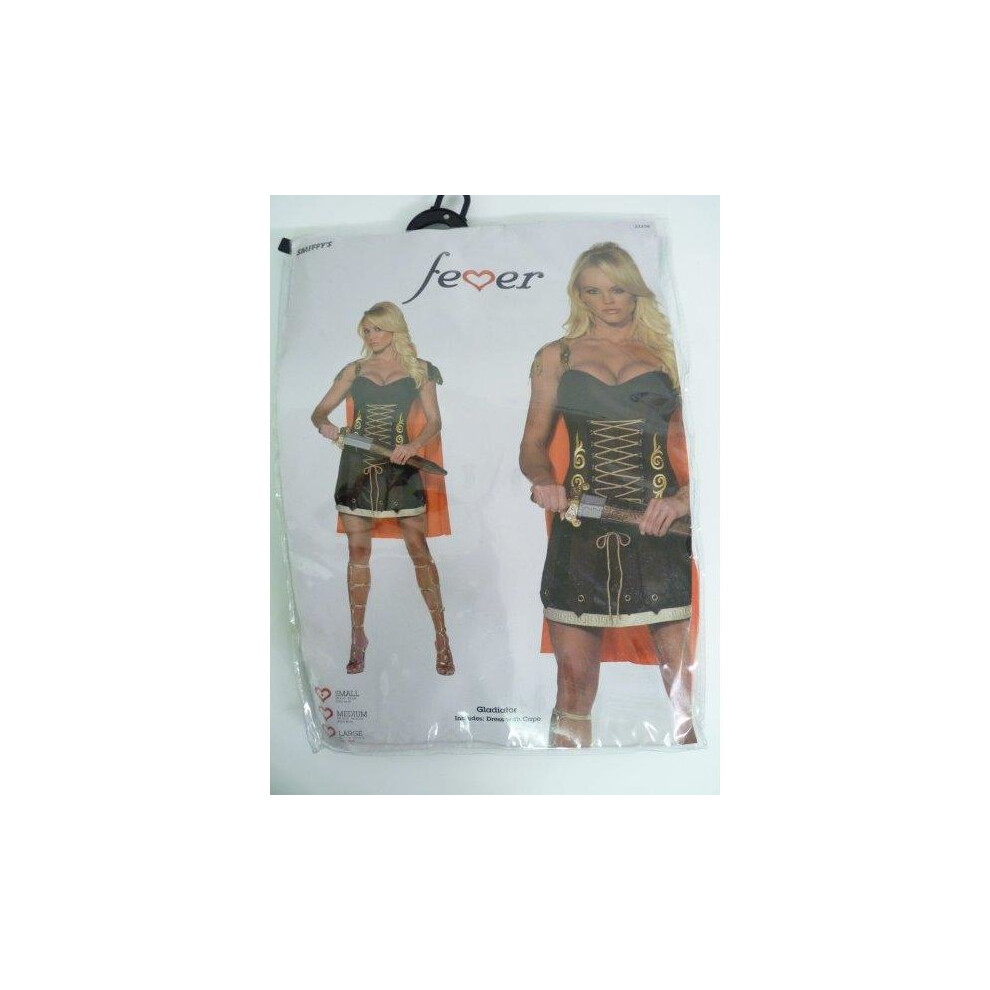 Uk 8-10 Ladies Gladiator Costume -  costume gladiator dress fancy ladies roman fever womens outfit warrior sexy adults greek