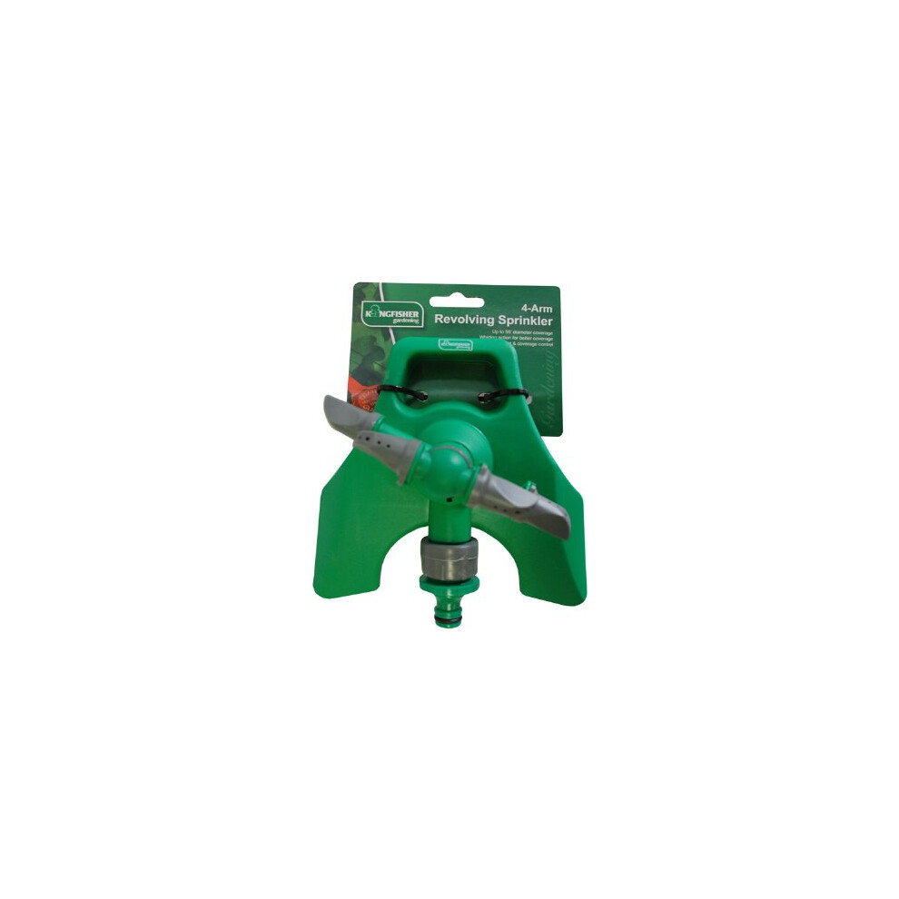 4 Arm Adjustable Sprinkler -  sprinkler garden arm hose adjustable rotating revolving kingfisher 4