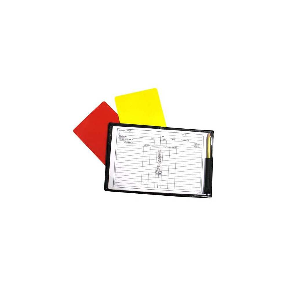 Referees Football Note Book - Precision Training Pad Note Set Yellow Red Card -  precision training note referees pad book notebook set yellow red