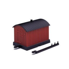 Point Motor Housing with Adaptor Base R8015 - Hornby, OO Gauge, Brown/Black, Adjustable Extension Arm, Concealment Hut Included
