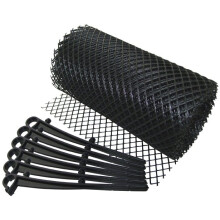 6m Gutter Mesh With 6 Clips - Guard Roof Debris Cover Stops Guttering Leaf - gutter mesh guard 6m roof debris cover stops guttering leaf clips