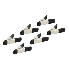 50mm 6 Piece Spring Clamp Set -  spring set clamp 6 rolson 50mm pieces micro clamps