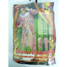 Granny Gravity Fancy Dress Costume (Medium, UK 12-14) - Smiffys Funny Old Lady with Dressing Gown & Bodysuit - 39343M