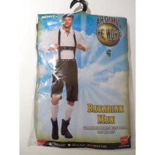 Extra Large Men's Bavarian Costume - bavarian costume man fancy dress oktoberfest lederhosen mens beer adult outfit german