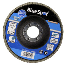 60 Grit Aluminium Oxide Flap Disc - Sanding 115mm Bluespot 40 80 120 Tools Discs - sanding flap 60 115mm disc grit bluespot 40 80 120 tools discs