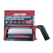 150mm Dekton Junior Hackson & Mitre Block - Hacksaw Box 150mm6 Set Angle -  hacksaw mitre block box junior 150mm6 set angle cutting corner 40mm mini